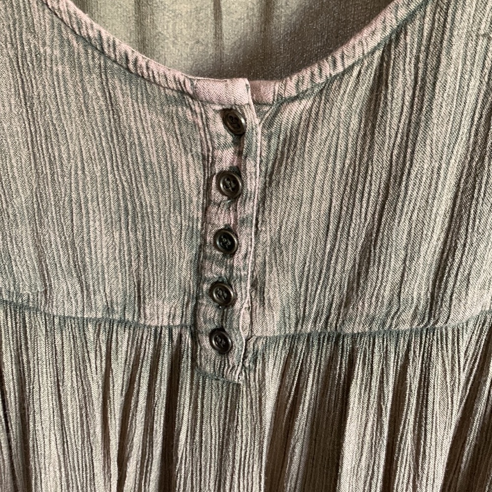 Free People Full Swing Candy Dress boho mini dress S preowned oversized - Picture 5 of 9